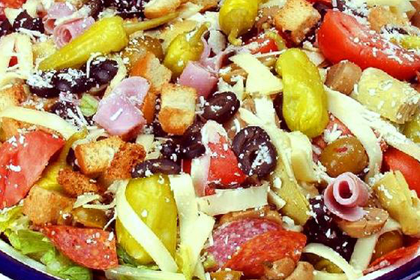 Fresh Salads Canton MA served daily with Italian dressings and toppings